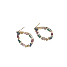 Load image into Gallery viewer, Oval Stone Earrings

