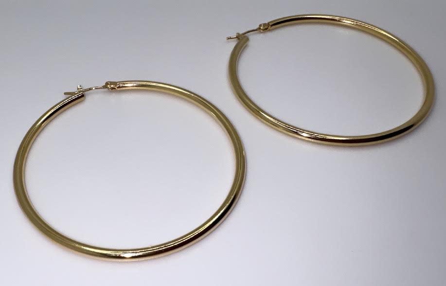 14K Gold Dipped Hoops