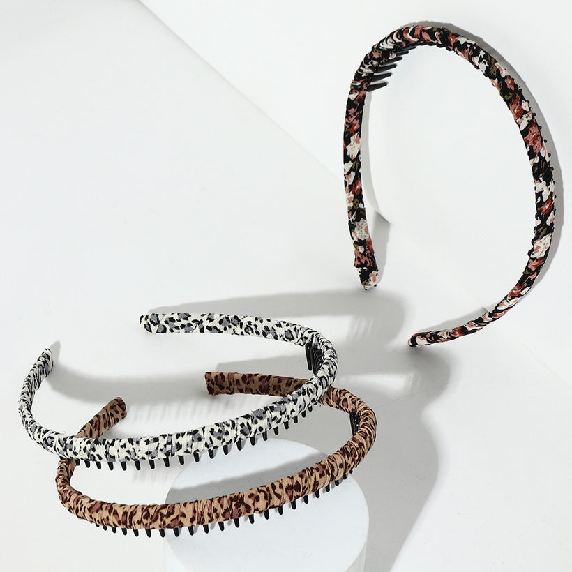 Leopord Comb Cloth Headband