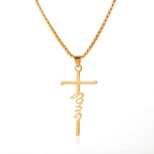Load image into Gallery viewer, Letter Cross(Love) Necklace
