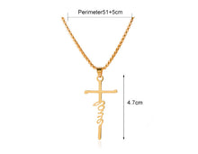 Load image into Gallery viewer, Letter Cross(Love) Necklace
